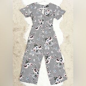 Floral Gray Jumpsuit